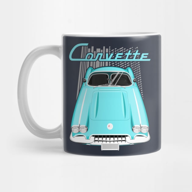 Corvette C1 1958-1960 - Turquoise by V8social